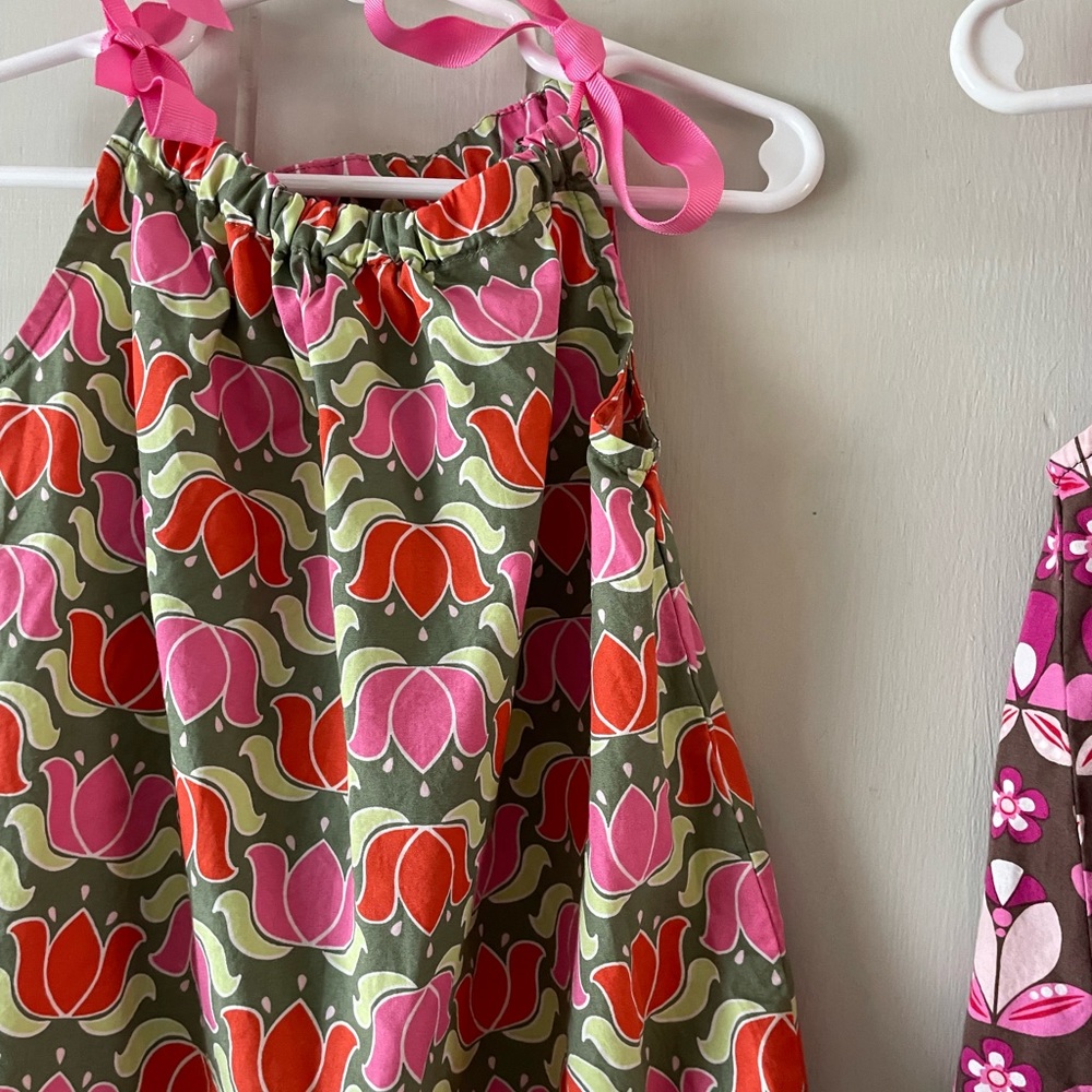 Hanna Andersson floral tie shift dresses - Picture 5 of 7